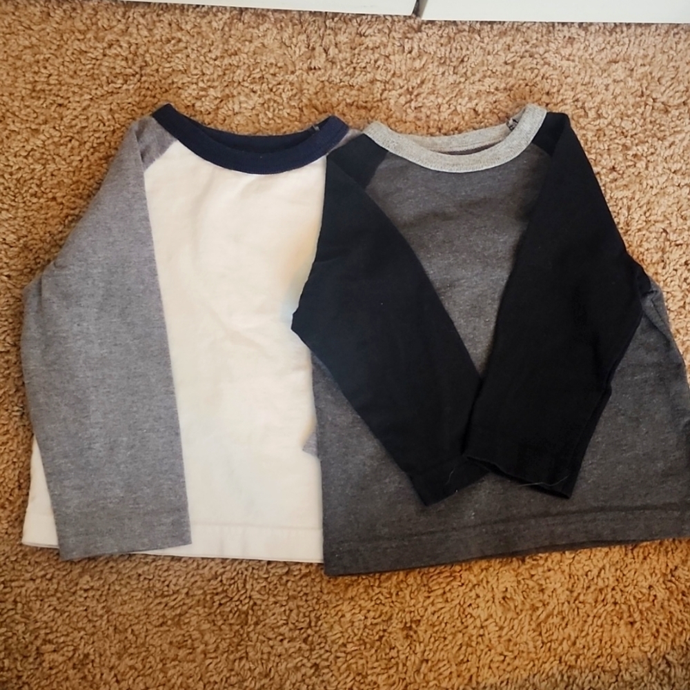 Two boys long sleeve shirts